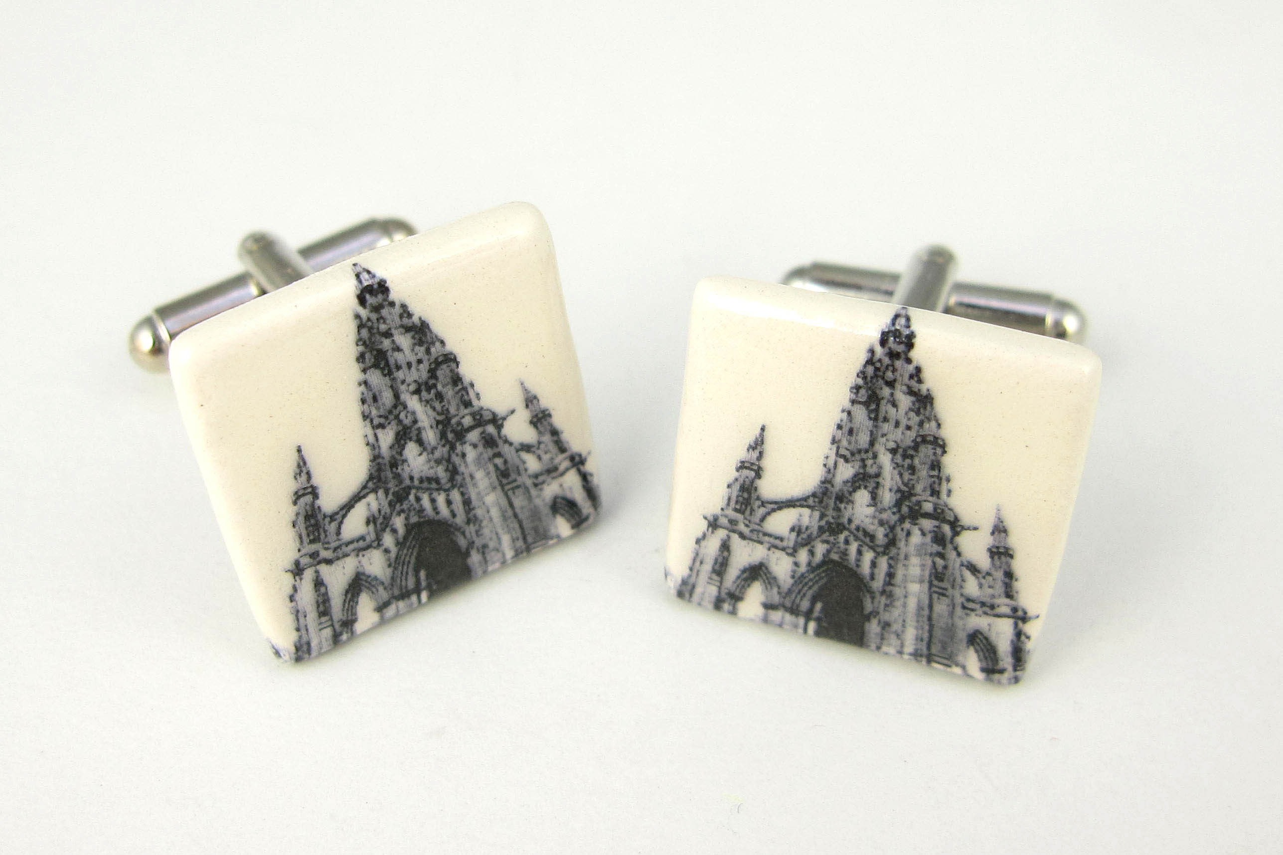 View Edinburgh Scots monument cufflinks